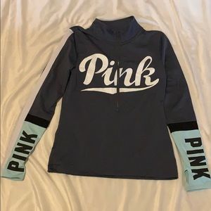 VS Pink long sleeve quarter zip
